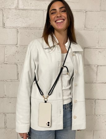 Pipol's Bazaar Mobile Strap - Black - ONE SIZE