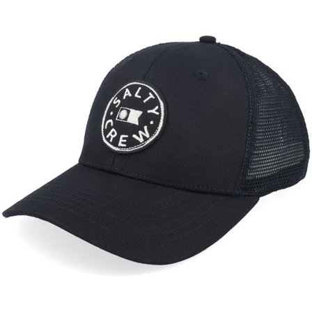Salty Crew - Svart Keps - Watermark Retro Black Trucker @ Hatstore