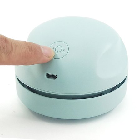 Skrivbordsdammsugare USB Uppladdningsbar med Dammsugarmunstycke Rengöring GRÖN