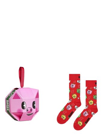 Happy Socks | 1-Pack Holiday Pig Sock Gift Set | 41-46