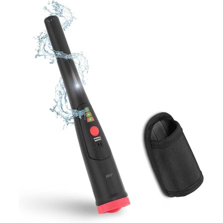 Högkänslig metalldetektor utan batterier: 8 cm, 25 cent utan batterier | Alternativ till den dyra Pinpointer | Med indikatorlampa