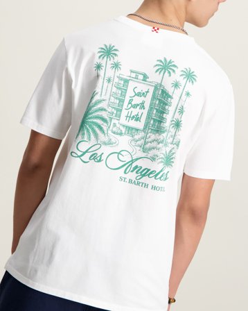 MC2 Saint Barth BOY COTTON T-SHIRT Vit T-shirts Kille - Kids Brand Store