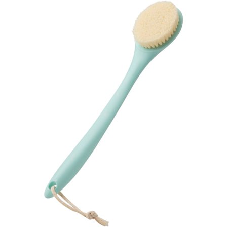 Kroppsborste Ekstra Myk Dusjborste Rygg Eksfolierende med Sklisikkert Langt Håndtak og Hengekrok for Eksfolierende Rengjøring Hud Blå