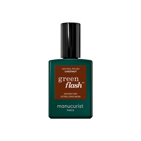 Manucurist GREEN FLASH - Smalto Semipermanente Chestnut 15ml - Smalto Gel e semipermanente