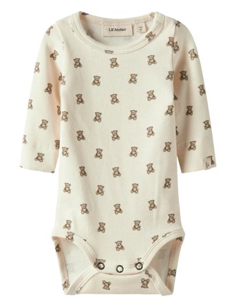 Lil'Atelier Nbngayo Elo Ls Slim Body Lil Noos - Cream - 56