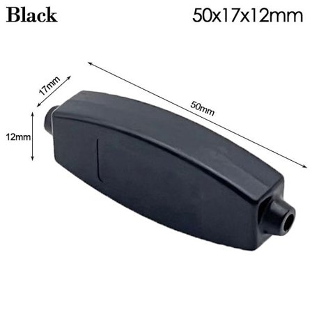 Elektronisk projektboks Vandtæt dæksel Projekt SORT 50X17X12MM