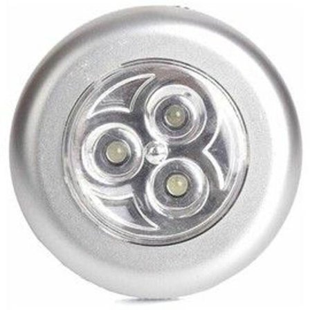 Set med 3 batteridrivna självhäftande spotlights med vita lysdioder KLB