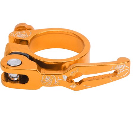 34,9 mm Cykel Snabbkoppling Sadelstolpsklämma Aluminiumlegering Mountainbike Tillbehör Guld