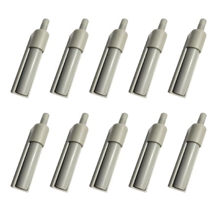 Set med 10 skåpdörrsdämpare - Mjukstängande renovering för tryck-för-att-öppna dörrar - Kompatibla med lådor och glidskenor - Mångsidiga och tysta 