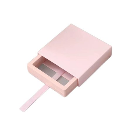 Läpinäkyvä laatikko Ulosvedettävä korurasia PINK