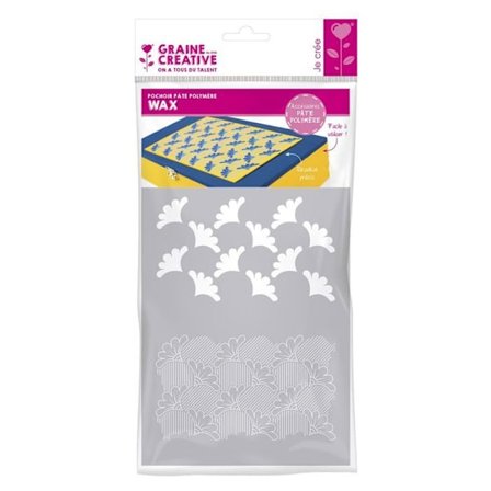 Voks polymer ler stencil 15,3 x 11,4 cm