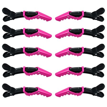 Hårklips Alligator Klips 10 Pakke Salong Hårklips Plast Hårklips Gator Klips Sklisikre Hårklips for Styling, Hår, Hårstyling Holdbare Hårklips
