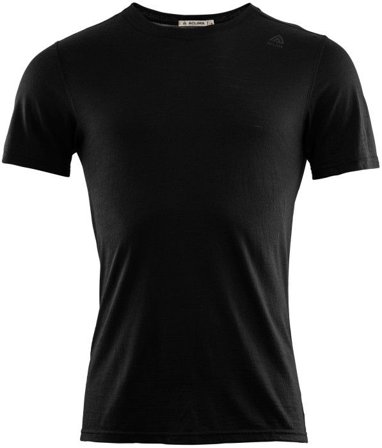 Aclima M's LightWool Undershirt Tee Jet Black