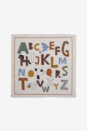 Bloomingville MINI - Bomullsmatta Memmo - Flerfärgad - Barnmattor - 110X110 - Från Homeroom