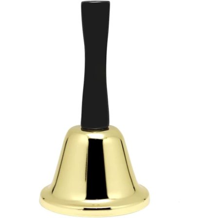 Metal håndklokke, juleklokke håndholdt klokke med håndtag