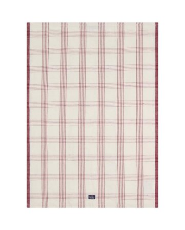 Lexington Kjøkkenhåndkle Checked Hvit-Rød 50x70