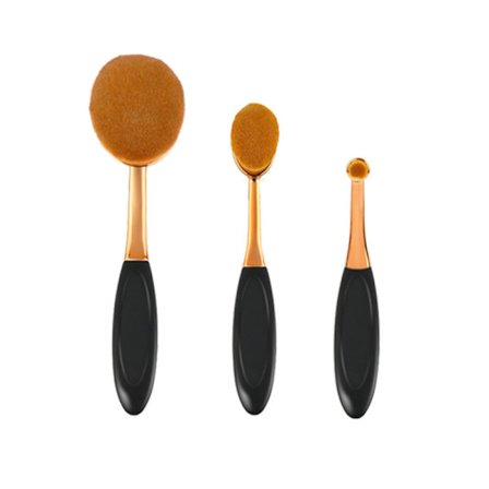 Oval Foundation Brush Stor Tandborste sminkborstar Snabb Flawle