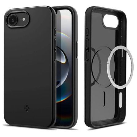 Spigen Thin Fit Mag til iPhone 16e-etui - Svart