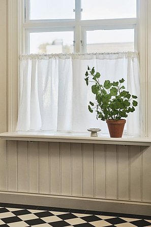 Jotex - Cafégardin Linnemix Naturvit LINA - Köp Linnegardiner hos Jotex