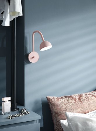 Blush vegglampe - rosa