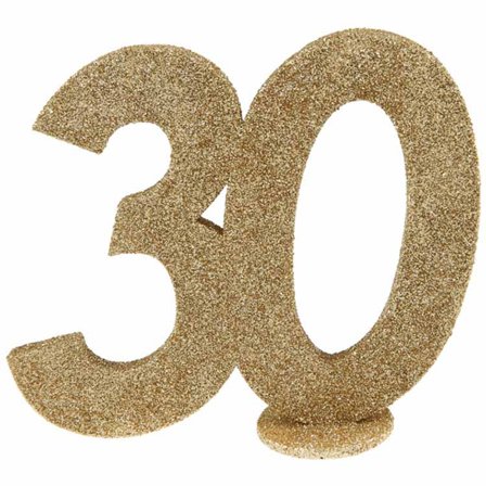 Bordsdekoration guld 30 år - Partyninja.se