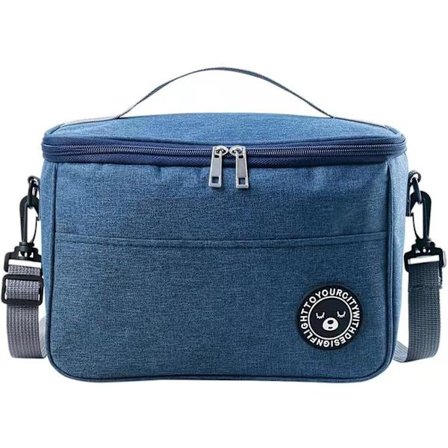 Isoleret madtaske termisk køletaske vandtæt lækagesikker blød køletaske termisk madkasse blå