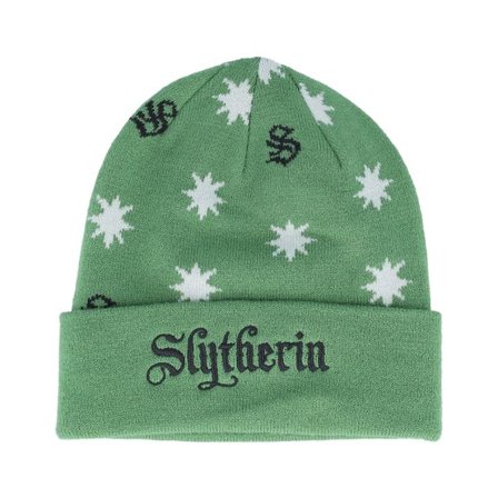 Difuzed - Grön cuff Beanie - Kids Harry Potter Slytherin Turn-up Beanie Green Cuff @ Hatstore