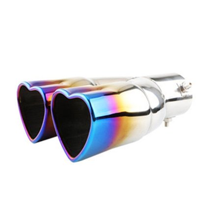 Lige udstødningsrør Lydpottespids hjerteformet bolt på udstødningsspids udstødningsrør