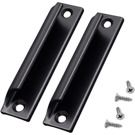 2 stk (svart) håndtak i aluminiumlegering - skyvedørhåndtak - balkong