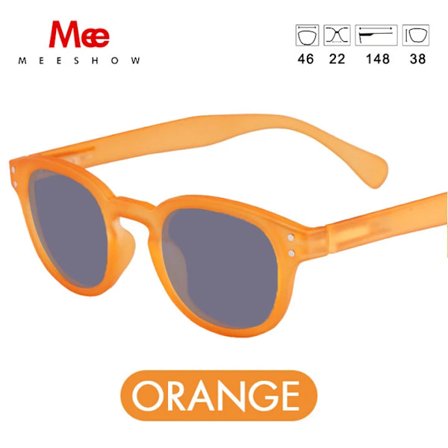 Meeshow Design 2023 Retro Fashion Solglasögon för Män och Kvinnor, Kristalldesign, Rund Ram, 100% UV-Skydd, Nylonlinser