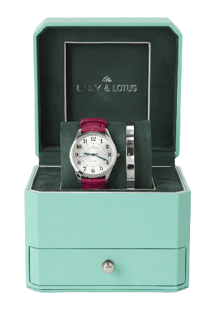 Lily & Lotus Klocka med läderarmband CM-220910 Klockor Dam Rosa ONESIZE