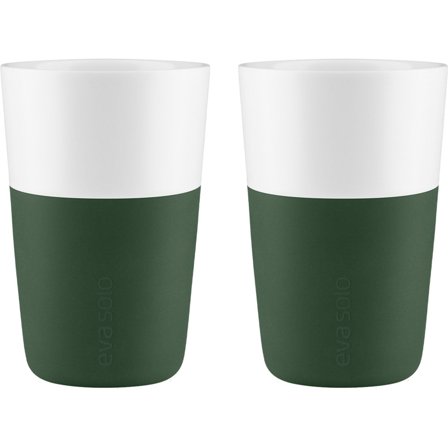 Eva solo Cafe Latte-kopp 2 stk, emerald green