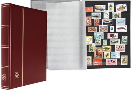 COMFORT insticksbok - A4 - 64 sorte sider - Rød - Leuchtturm