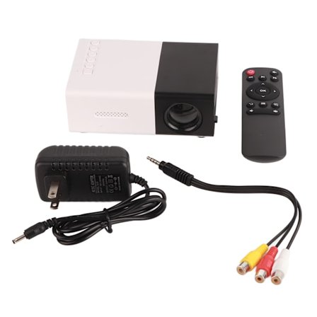 Liten projektor HD Real Color Bärbar LED Hemmabioprojektor för mobiltelefon AC