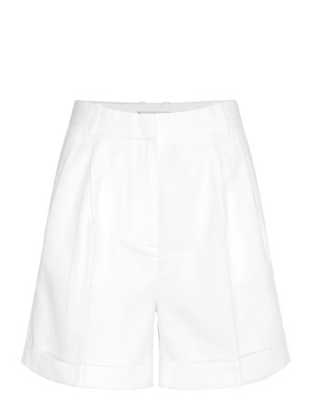 Linen Mix Pleated Short White Tommy Hilfiger