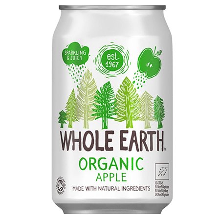 Whole Earth Æble Sodavand Ø 330 ml, Helse & Madvarer, Drikkevarer, Vand & Sodavand