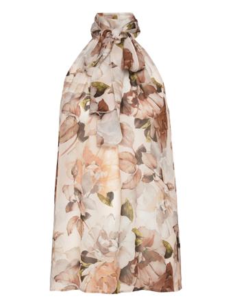 Suse 2 Top Bluse Ermeløs Rosa Andiata*Betinget Tilbud