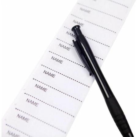 200 kappaletta silitettävät vaatetarrat kudotut tarrat Nimitarrat nimilapuilla koulujen nimitarrat, valkoinen, Fonepro