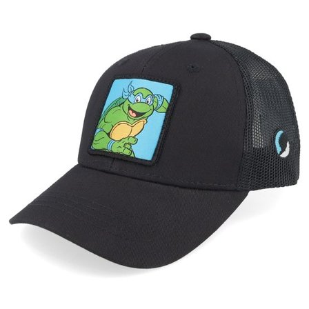 TMNT - Svart trucker Keps - Kids Leonardo Box Black Trucker @ Hatstore