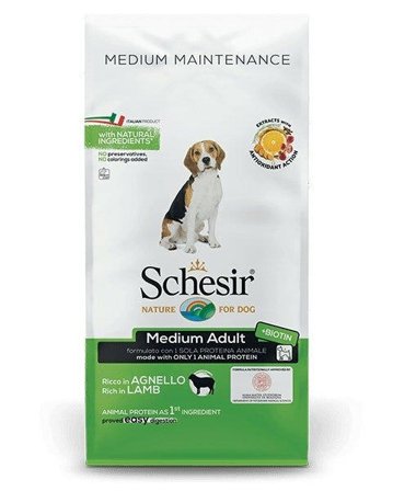 Schesir Maintenance Crocchette Con Agnello Per Cani Adulti Taglia