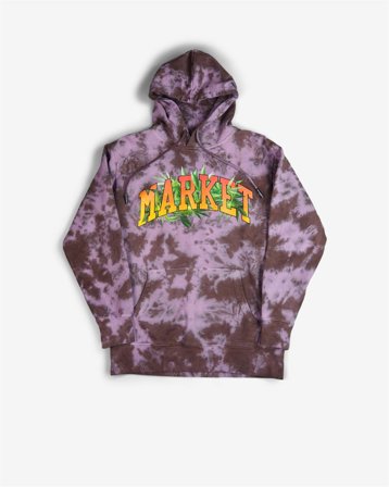 Market - Market Arc Herbal Remedy Tie-Dye Hoodie - Purple/Gray