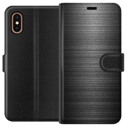 Kompatibelt Lommeboketui til Apple iPhone XS Max Børstet Metalle