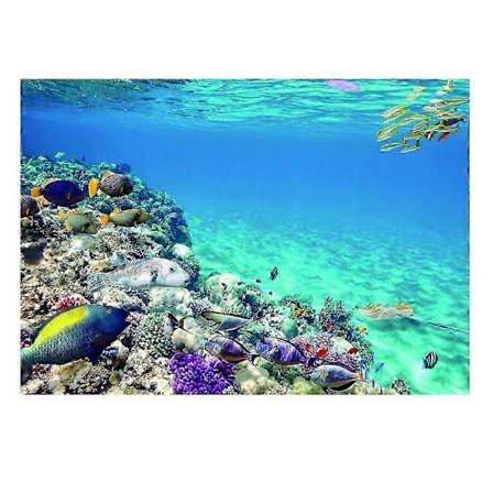 3D Print Enkelt Selvklæbende Billede Baggrund til Akvarium