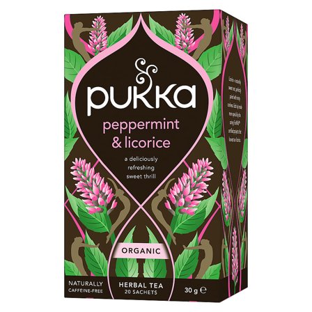Pukka Peppermint & Licorice te Ø 20 breve, Helse & Madvarer, Te, Øvrig Te