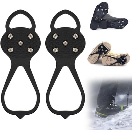 Universal skridsikre pigge, 2026 nye 5-klo skridsikre isklampere til sko og støvler, isklampere til vandring, klatring og fiskeri, 1 par