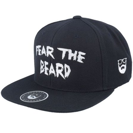 Bearded Man - Svart snapback Keps - Fear The Beard Black Snapback @ Hatstore