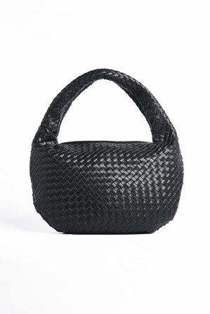 NA-KD Accessories Sac à épaule arrondi tressé - Sacs - Noir - One Size