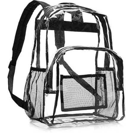 Miljøvennlig pvc gjennomsiktig ryggsekk Mote vanntett student skolesekk gjennomsiktig ryggsekk gelépose