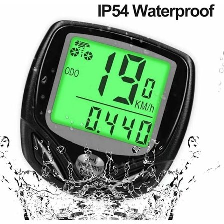 Trådløs cykelcomputer IP54 Vandtæt 16 Funktioner Cykelcomputer Trådløs Cykling LCD Trådløs Computer Cykelhastighed ​​Hastighedsmåler Trådløs Cykel 