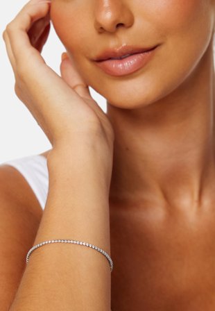 BY JOLIMA - Cloe Tennisbracelet Crystal - Kläder - - Bubbleroom